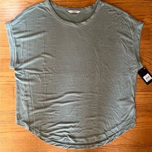 Lucky Brand sage green short sleeve top
